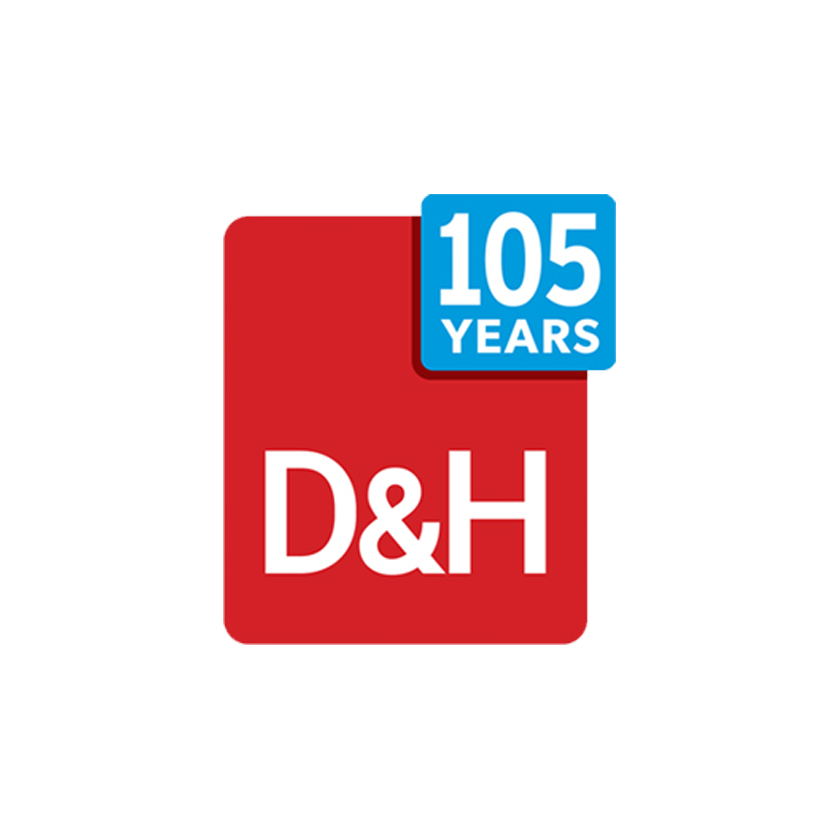D&H Distributing Co., logo.