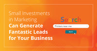 Small investments in marketing can generate fantastic leads for your business like Google advertising. 