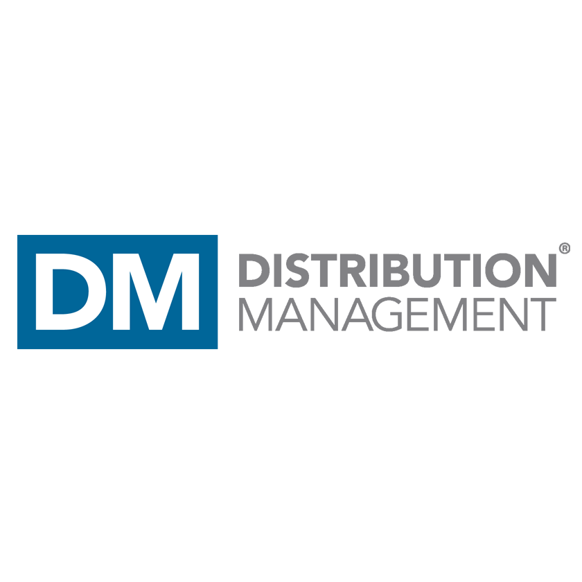 DM Distribution Management logo. 